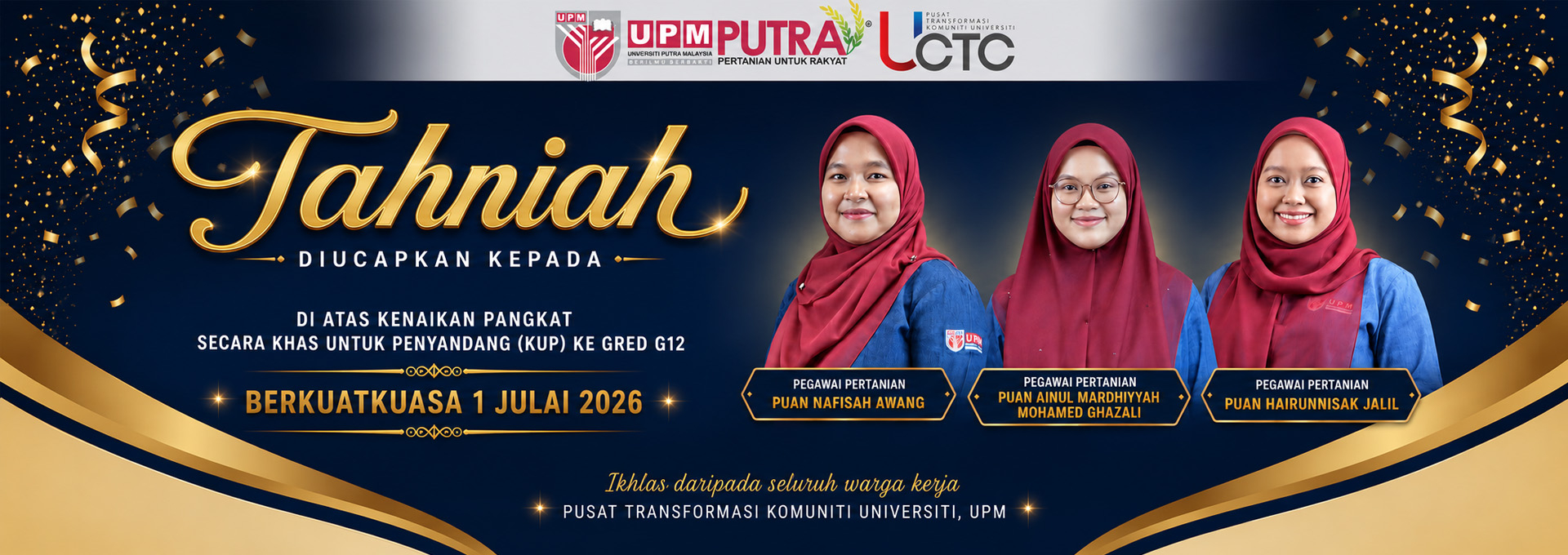 tahniah kenaikan pangkat